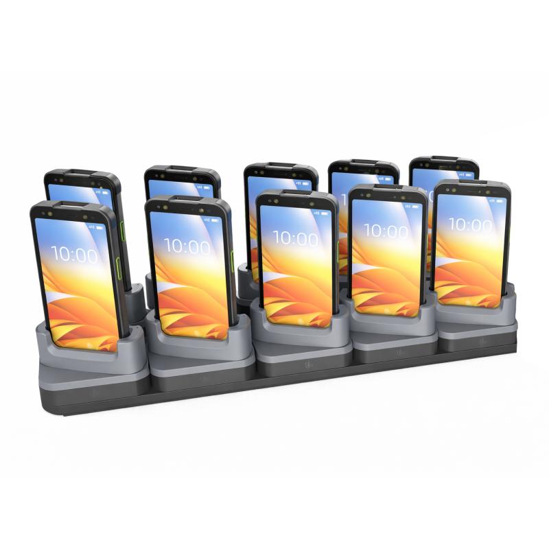 Zebra TC501 Charge-Only ShareCradle zum Aufladen von bis zu zehn Ger&auml;ten mit Schutzh&uuml;lle