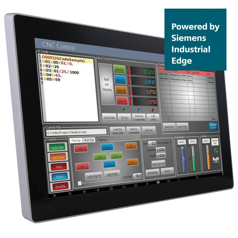 Panelmaster 2191 f&uuml;r Siemens Industrial Edge, 21.5" Panel PC, J6412, 8GB, 128GB SSD