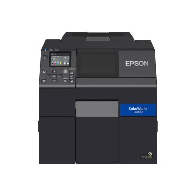 Epson ColorWorks CW-C6000Ae, Cutter, Disp., USB, Ethernet, schwarz