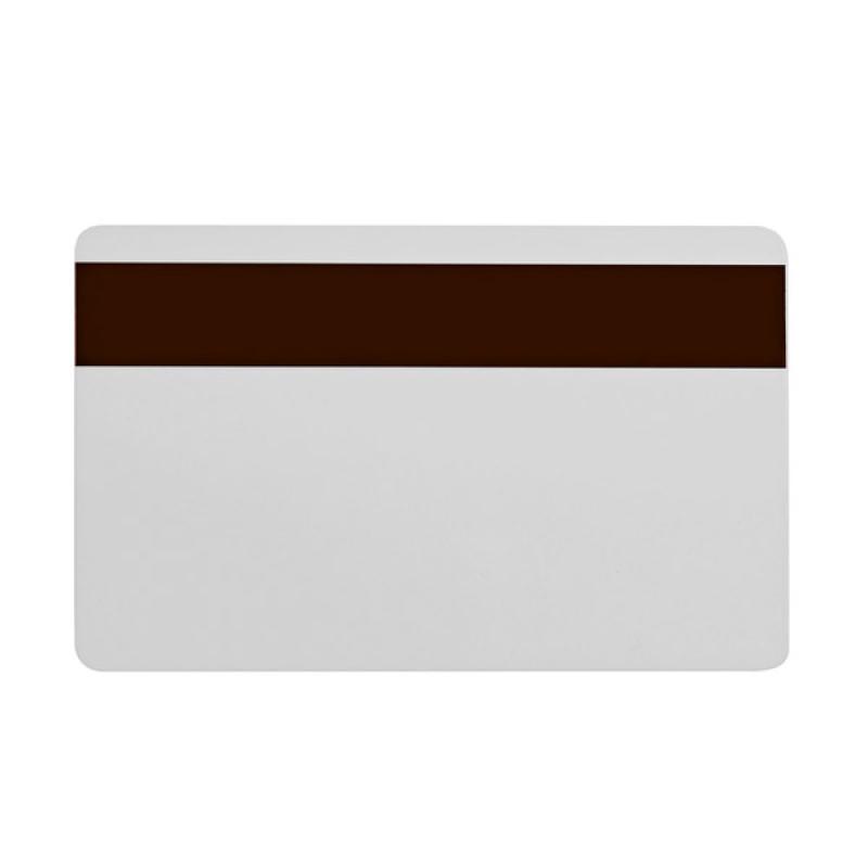 Karte mit Magnetstreifen, HiCo, PVC, 30 mil, weiss, extended life applications, 500 Karten