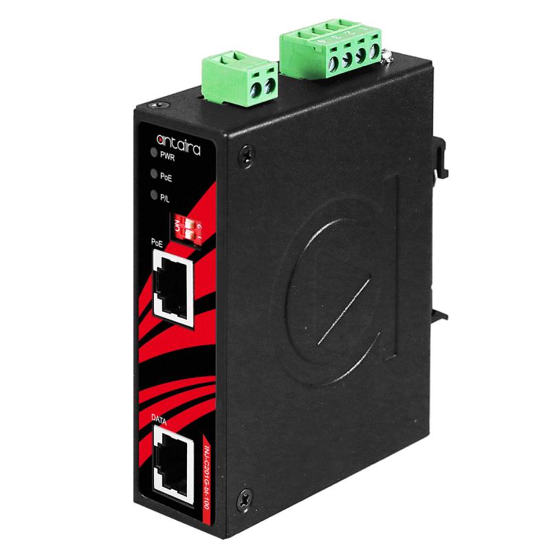 Industrial Gigabit PoE++ Injector, -40&deg;C bis 75&deg;C EOT